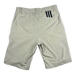Adidas Shorts Mens 28 Golf Performance Chino Khaki‎ Tan 3 Stripes HG8844 10P001